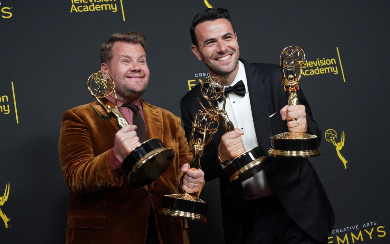 James Corden and Ben Winston at the 2019 Emmy Awards - WireImage