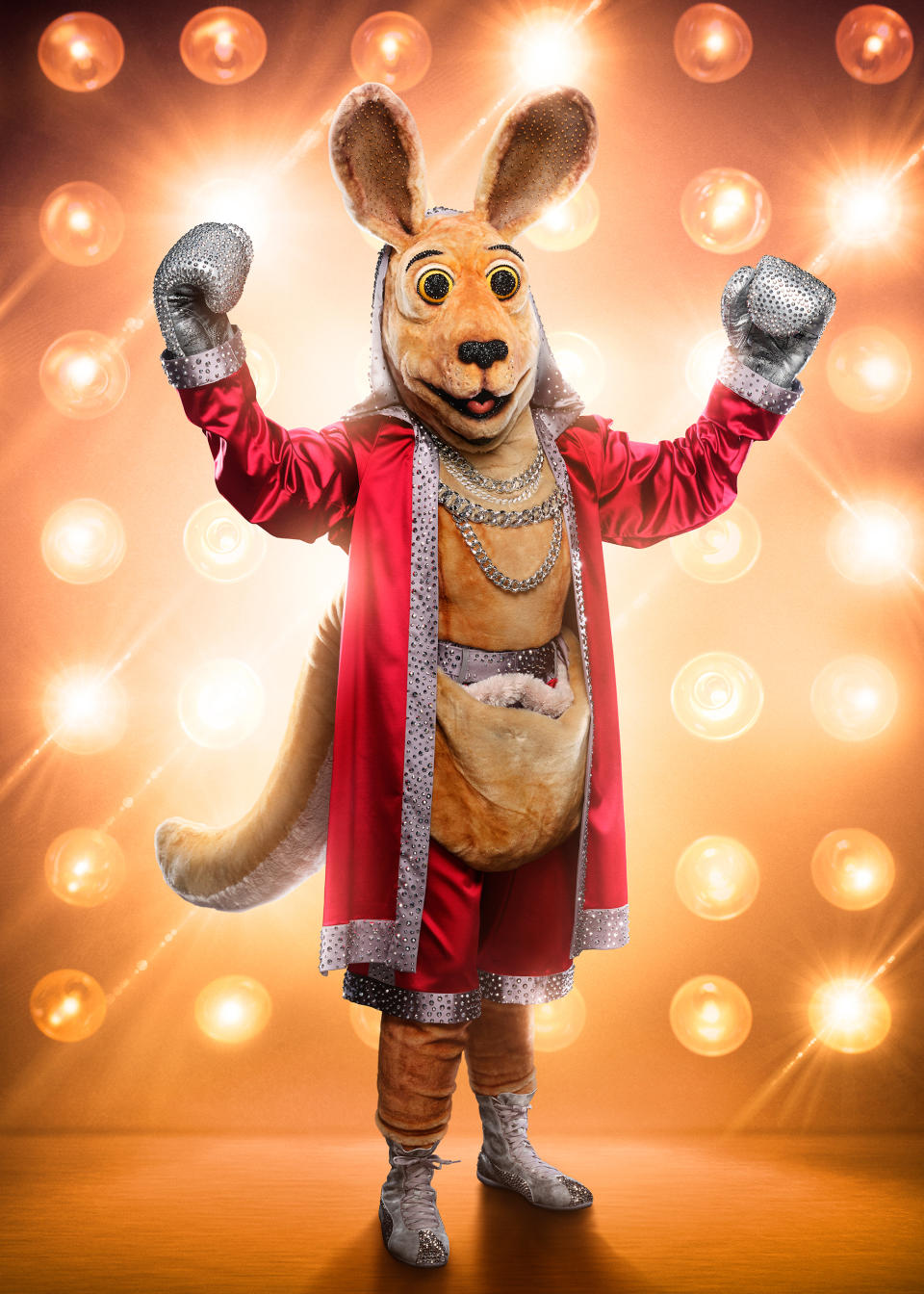 THE MASKED SINGER: The Kangaroo. CR: Michael Becker / FOX. © 2020 FOX MEDIA LLC.