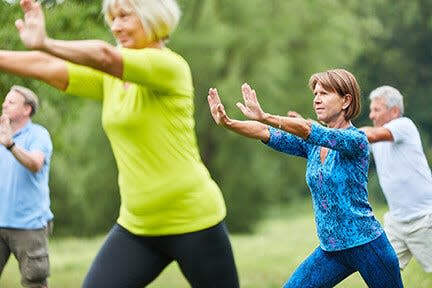 Qi Gong on Wednesdays at Mounts Botanical Garden is a great way to relieve stress and tension while simultaneously increasing flexibility and strength.