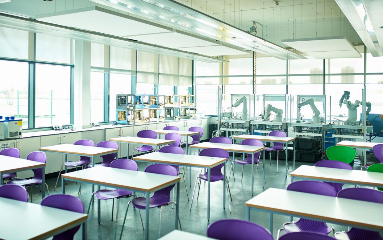 Empty classroom