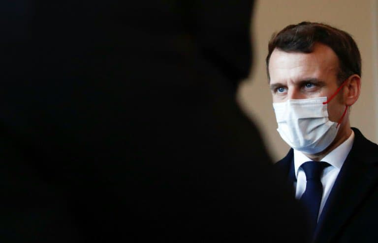Le président français Emmanuel Macron à Brest le 19 janvier 2021 - STEPHANE MAHE © 2019 AFP