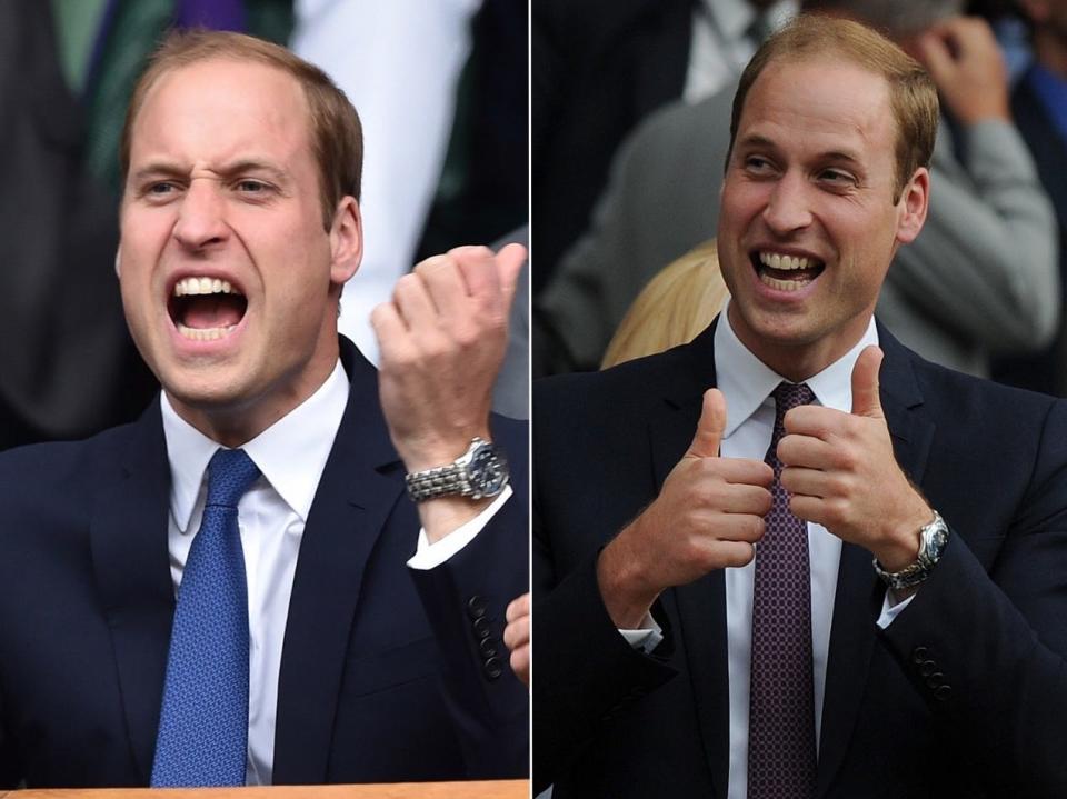 Prince William at Wimbledon in 2014.