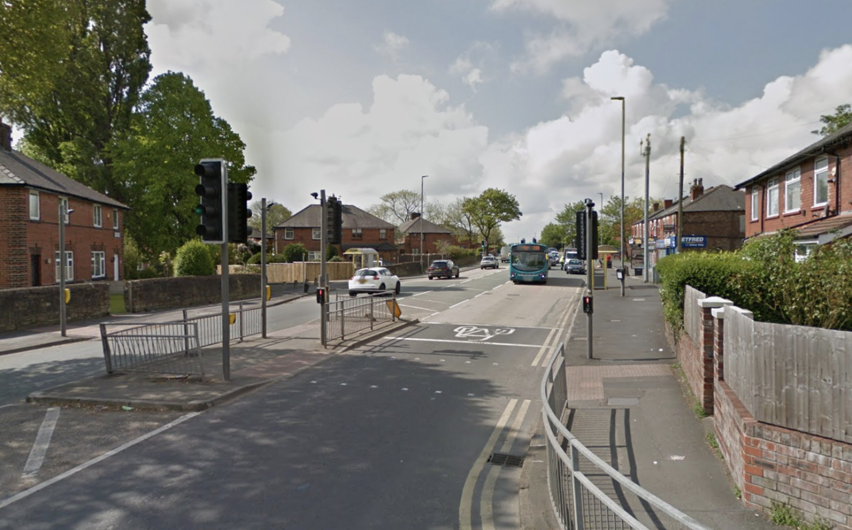 The crash took place on Blackbrook Road in St Helens. (Google)