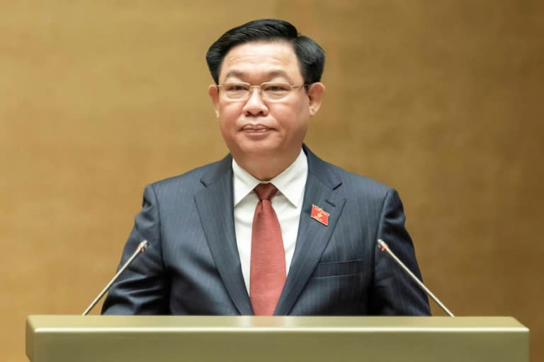A file photo shows Vuong Dinh Hue, who resigned as the head of Vietnam's National Assembly amid a sweeping anti-corruption purge (STR)