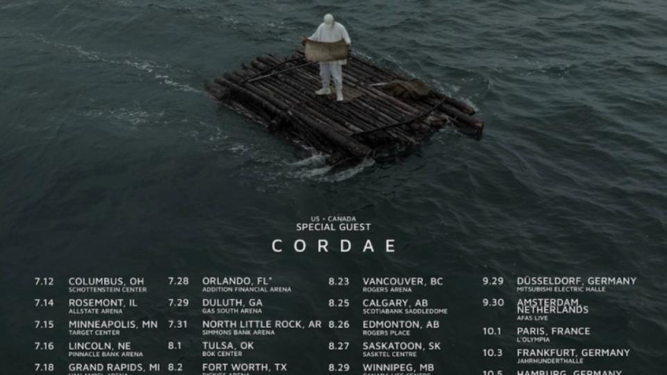 NF tickets 2023 HOPE tour cordae dates poster artwork onsale presale 