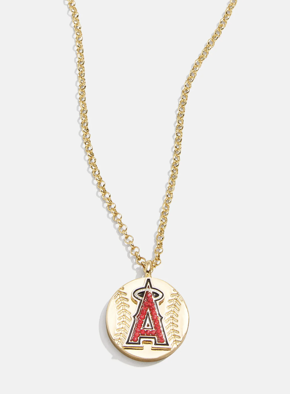 <p><a href="https://go.redirectingat.com?id=74968X1596630&url=https%3A%2F%2Fwww.baublebar.com%2Fproducts%2Flos-angeles-angels-baseball-charm-necklace&sref=https%3A%2F%2Fwww.thepioneerwoman.com%2Ffashion-style%2Fa60384017%2Fbaublebar-mlb-collection%2F" rel="nofollow noopener" target="_blank" data-ylk="slk:Shop Now;elm:context_link;itc:0;sec:content-canvas" class="link rapid-noclick-resp">Shop Now</a></p><p>BaubleBar MLB Gold Baseball Charm Necklace</p><p>baublebar.com</p><p>$44.00</p>