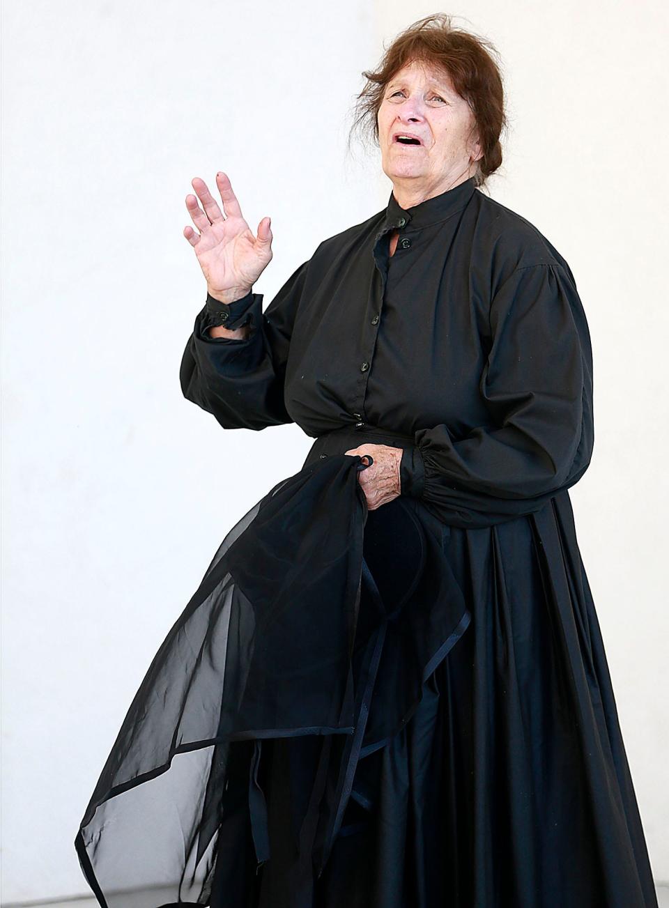 Dianne Moran portrays Mary Surratt in this week's Ashland Chautauqua performances.