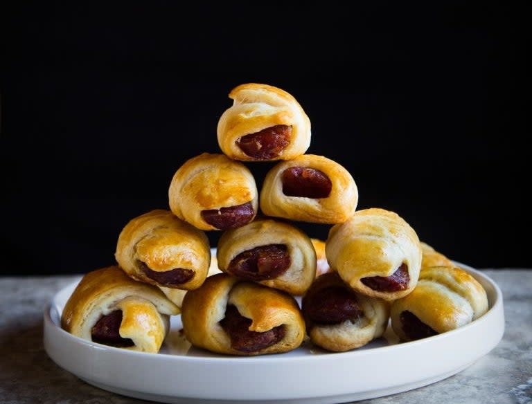 Mini Lap Cheong Sausage Pigs in a Blanket