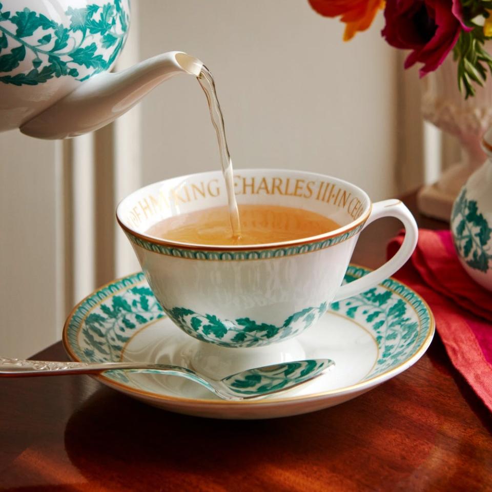 <p><a href="https://go.redirectingat.com?id=74968X1596630&url=https%3A%2F%2Fwww.fortnumandmason.com%2Ffortnums-coronation-teacup-and-saucer&sref=https%3A%2F%2Fwww.housebeautiful.com%2Fshopping%2Fhome-accessories%2Fg43581248%2Fcoronation-souvenirs%2F" rel="nofollow noopener" target="_blank" data-ylk="slk:Shop Now;elm:context_link;itc:0;sec:content-canvas" class="link ">Shop Now</a></p><p>Coronation Teacup and Saucer</p><p>£80.00</p><p>fortnumandmason.com</p><span class="copyright">Fortnum & Mason</span>