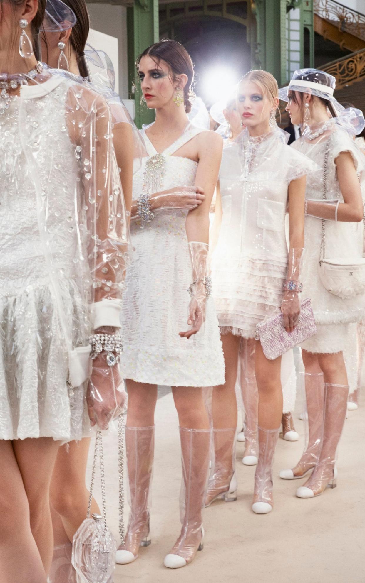 Backstage at Chanel's spring-summer 2018 show -  Chanel