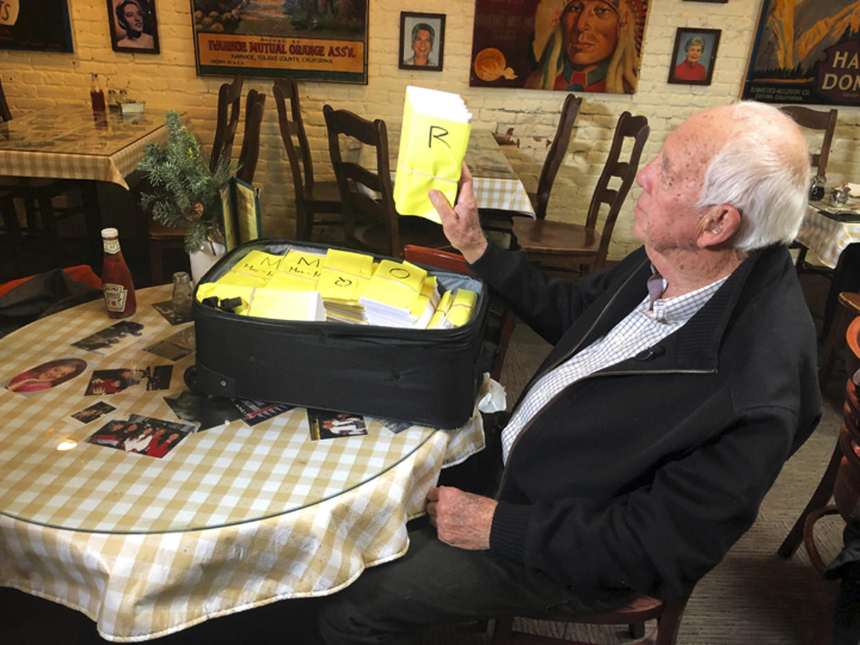 Bob Wilson personally prepared the 1,085 checks and traveled to Chico to deliver them himself.