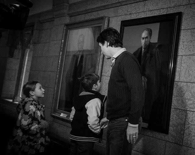 Adam Scotti via Instagram: “Xavier and Ella-Grace joined their father in raising the peace tower flag the morning of the swearing-in. They also stopped to look at grand-papa’s portrait while on the hill. #first100 #cdngingersnaps”