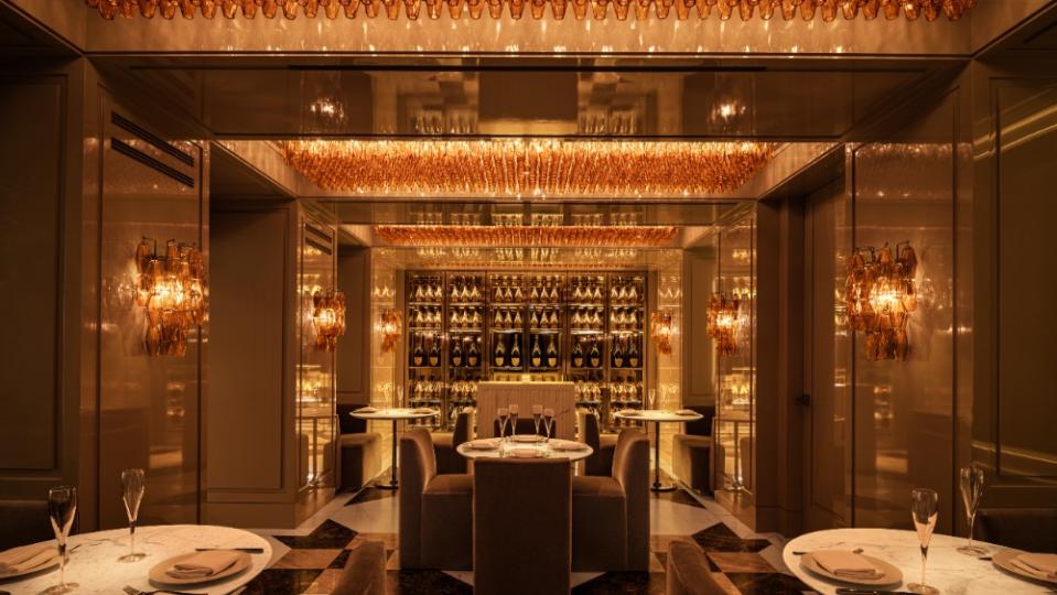 The Champagne and Caviar Bar.