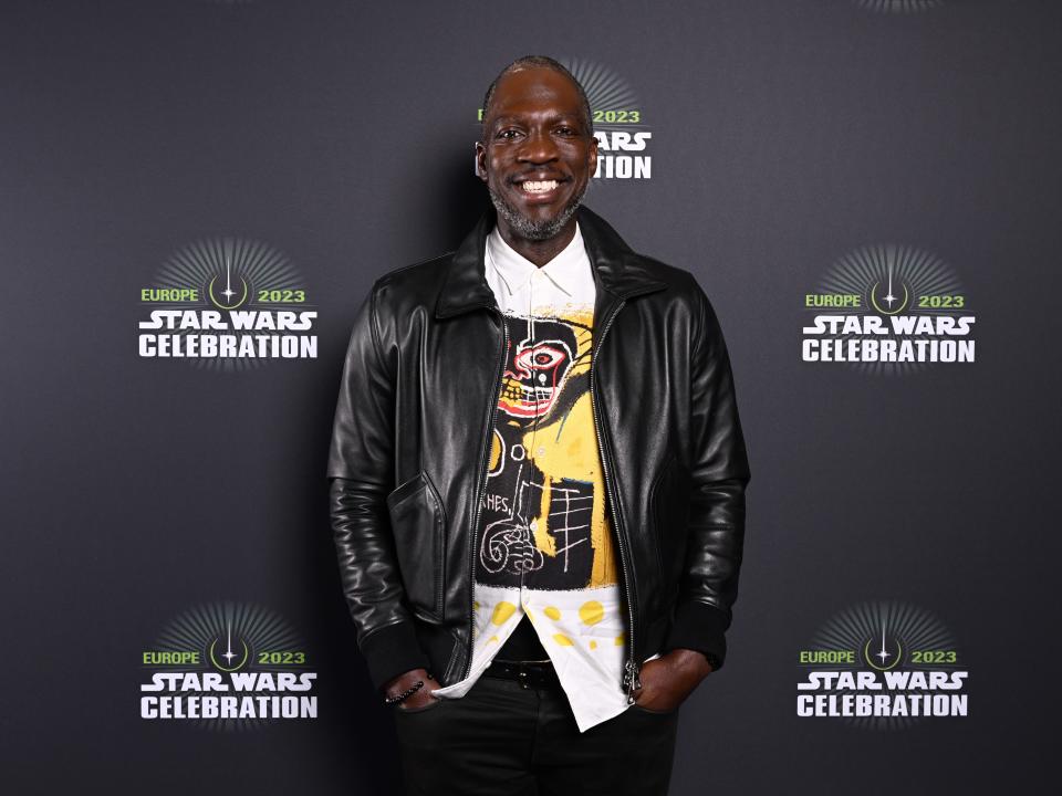 Rick Famuyiwa attends the studio panel at Star Wars Celebration 2023 in London at ExCel on April 07, 2023 in London, England.