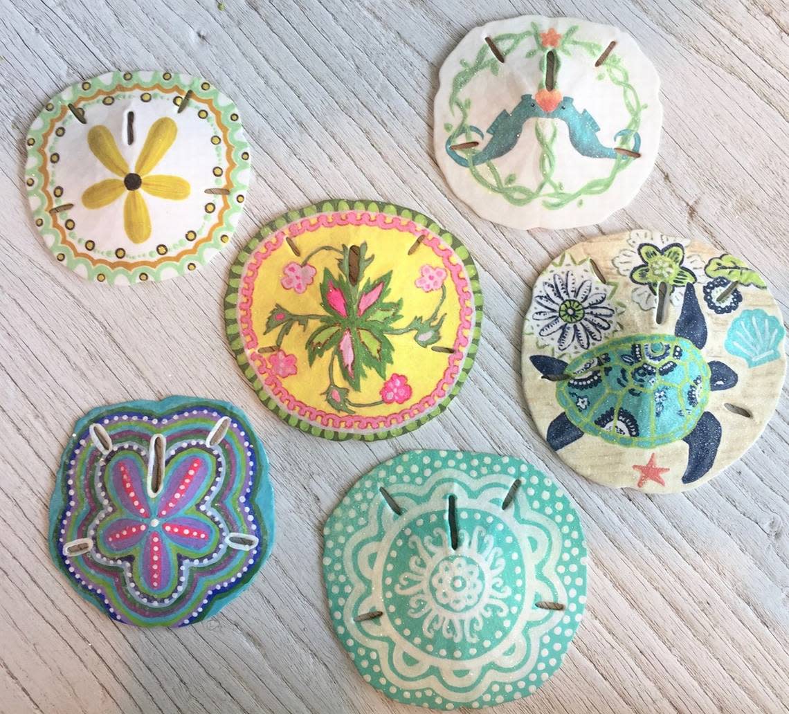 Unleash your inner artist at the Shiny Fish Emporium, a charming local boutique where where travelers can also enjoy activities like  painting sand dollars. 