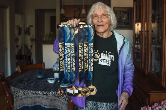 I just count the laps': Canadian swimmer, 99, breaks three world