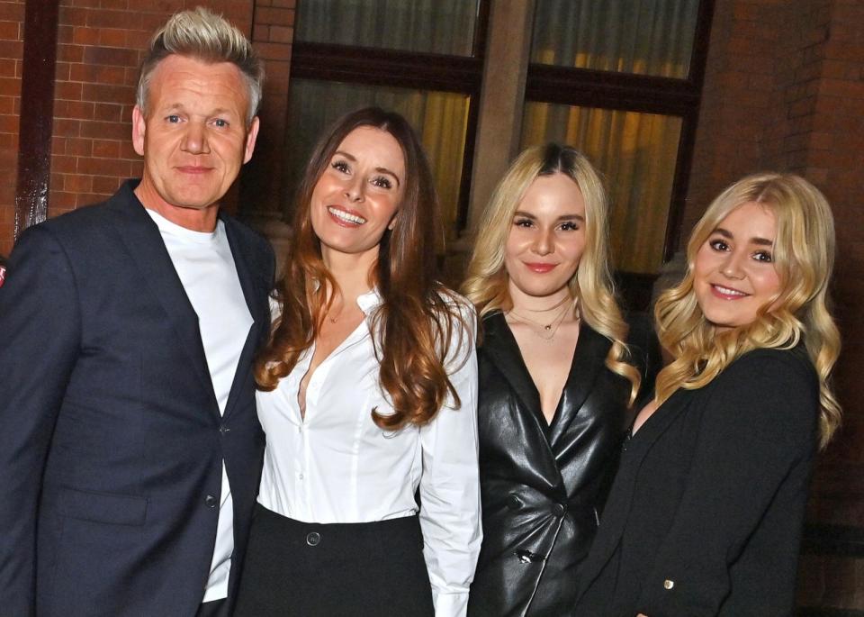 PHOTO: (L to R) Gordon Ramsay, Tana Ramsay, Holly Ramsay and Matilda Ramsay attend the GQ Food & Drink Awards 2023 at St Pancras Renaissance Hotel on April 5, 2023 in London. (Dave Benett/Getty Images, FILE)