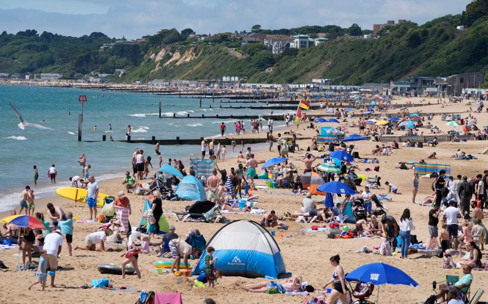 People on a beach