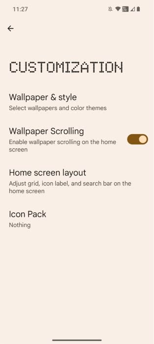 Nothing OS 2.0 customization menu