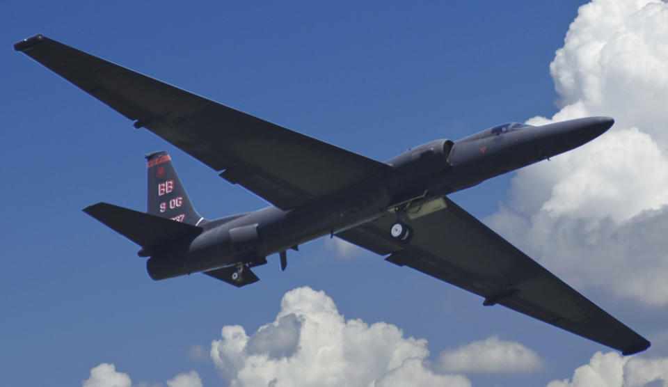 美國空軍U-2「蛟龍夫人」（Dragon Lady）偵察機的資料照。（達志影像／Shutterstock）