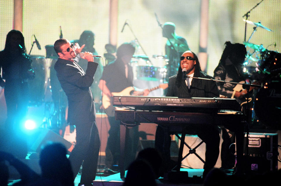 George Michael and Stevie Wonder