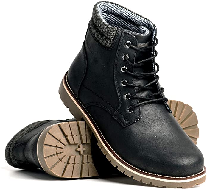 Blackwell Mens Colt Vegan Leather Lace Up Boot. Image via Amazon.