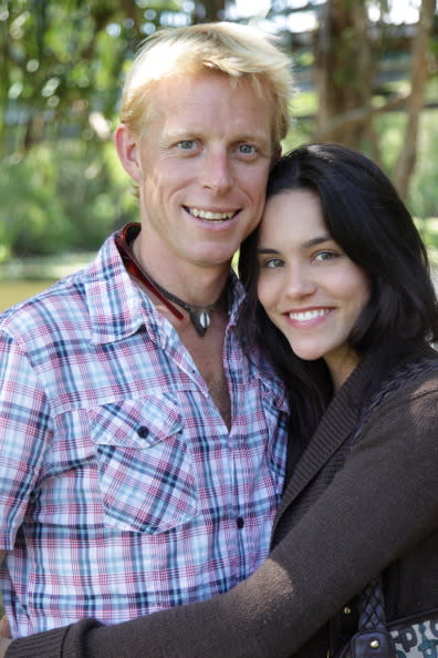 Ben Southall con su novia actual, Sophee McPhee (Simon J. Baker / Getty Images)