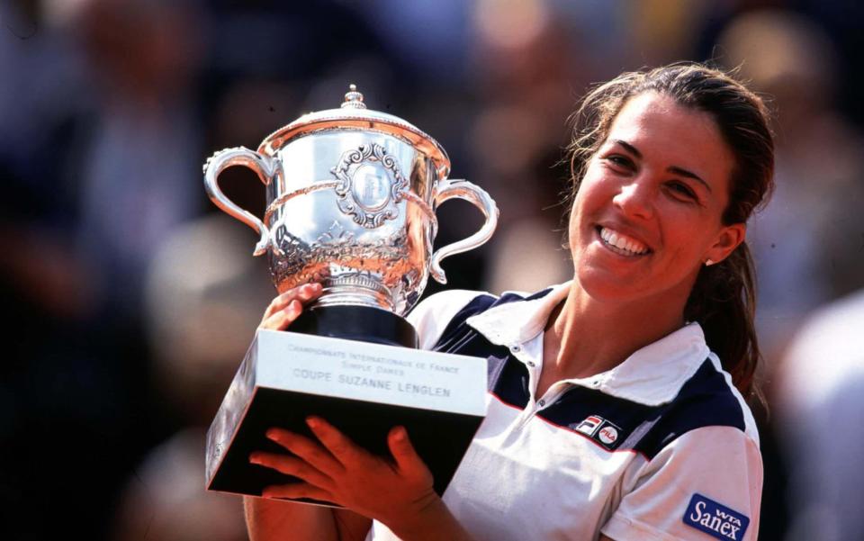 Jennifer Capriati after winning the 2001 French Open  - GETTY IMAGES