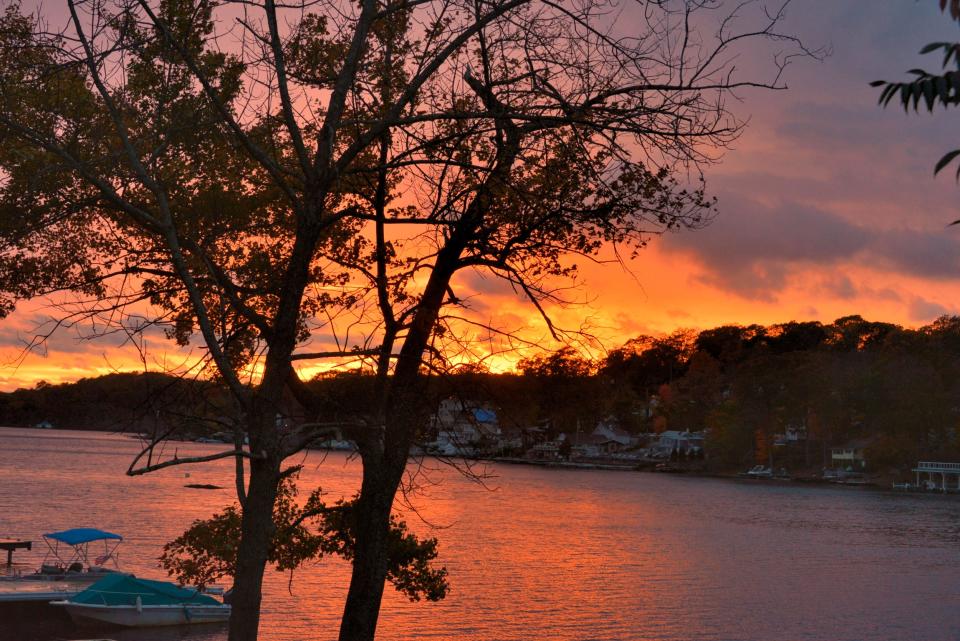A sunset at Lake Hopatcong's Henderson Cove. New Jersey ranked 24th for natural environment in U.S. News & World Reports' 2024 Best State Rankings.