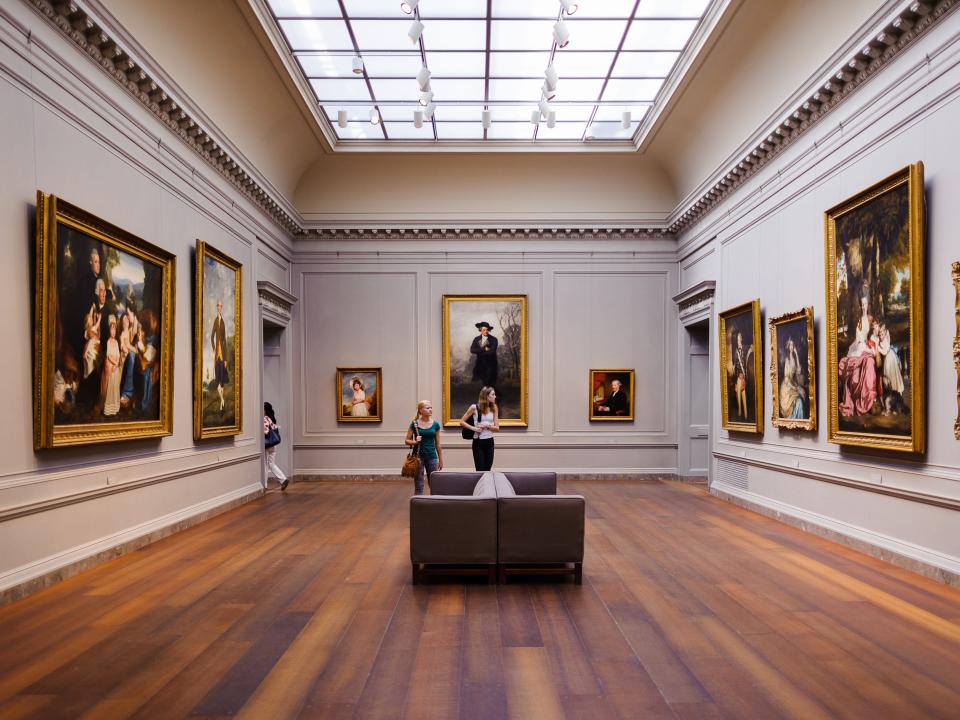 Galleries inside the Metropolitan Museum of Art.