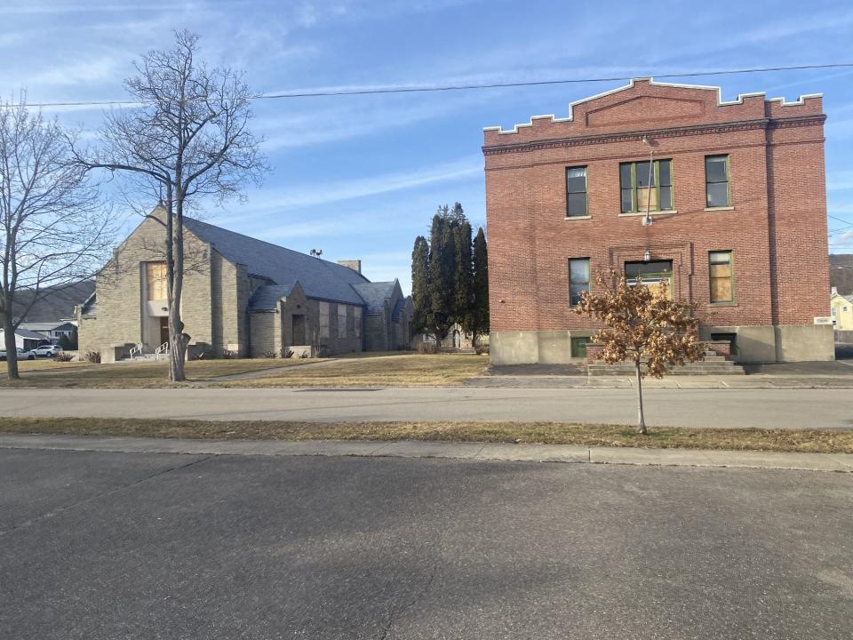 A look at the former St. Vincent de Paul Church campus, on Corning’s Northside.