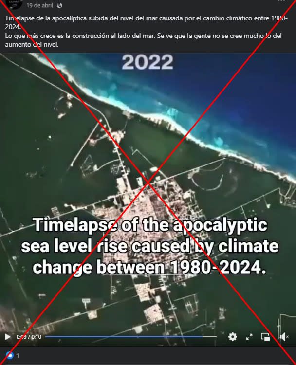 <span>Captura de pantalla de una publicación en Facebook hecha el 27 de junio de 2024</span>