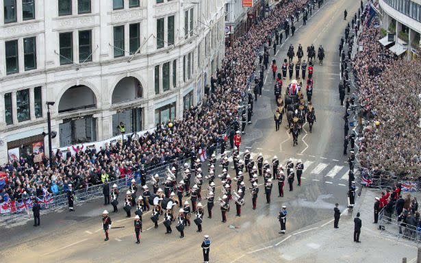 Tears and Jeers at Margaret Thatcher's Funeral