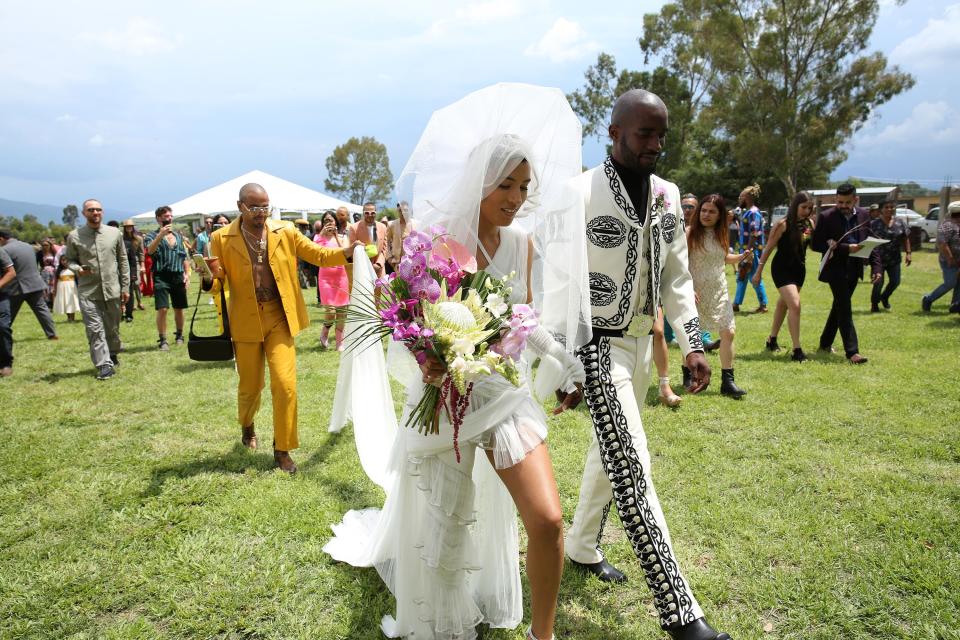 Cynthia Cervantes said “I do” in a bridal look unlike any other.