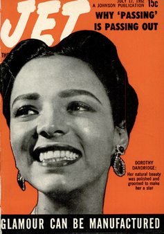 Cover of 'Jet' with a portrait of Dorothy Dandridge