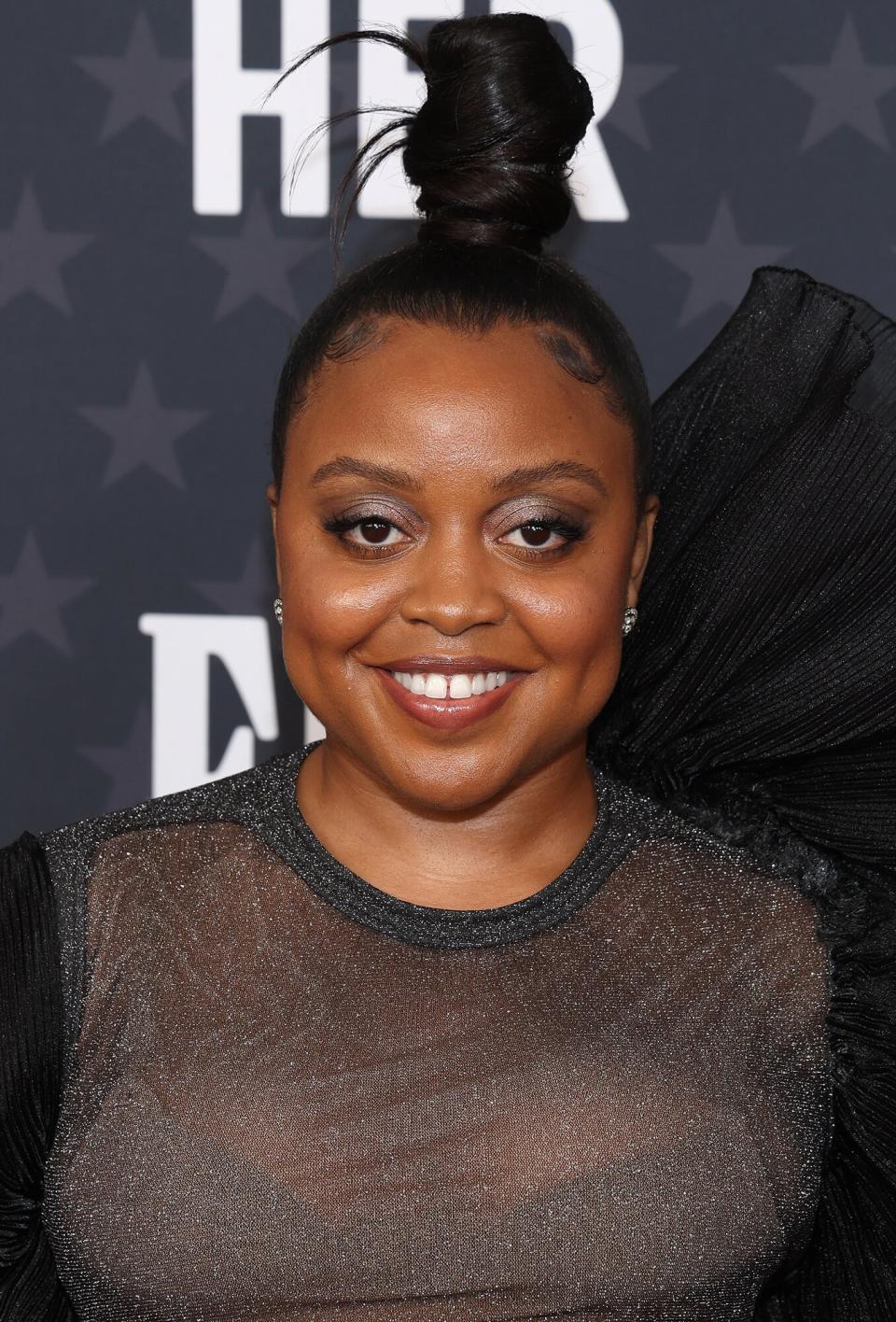 Quinta Brunson attends the 28th Annual Critics Choice Awards at Fairmont Century Plaza on January 15, 2023 in Los Angeles, California.