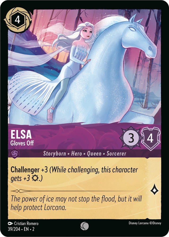 Elsa Gloves Off card