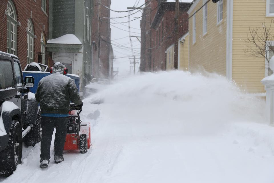 A snow storm hits Portsmouth Feb. 25, 2022. The first significant snowfall of winter 2023-24 could come Sunday, Jan. 7 in the Seacoast area.
