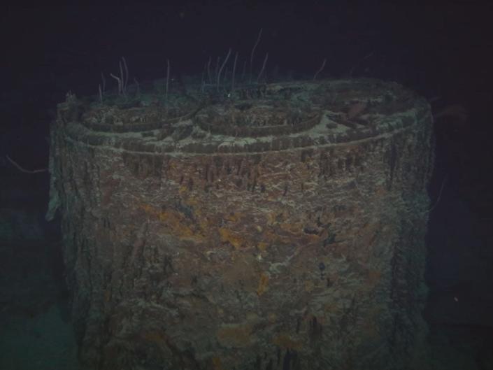 Épave du Titanic de la chaudière à une extrémité