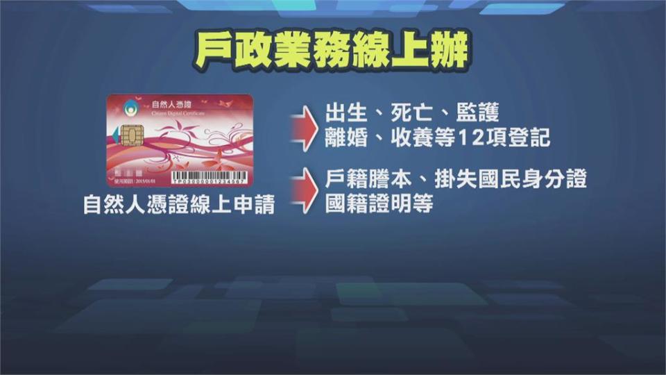 防疫非必要不出門！ 戶政業務在家線上辦