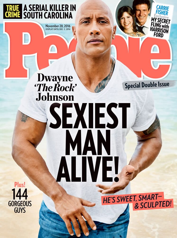 Lipsky, who shot Dwayne Johnson's 2016 cover for People's Sexiest Man Alive, says the actor was the epitome of professionalism during their Hawaii beach photoshoot. (Jeff Lipsky for People) 