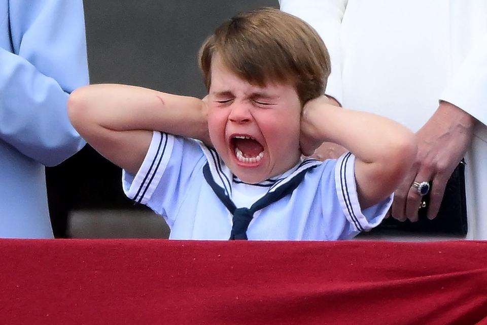Prince Louis screams at Trooping the Colour 2022.