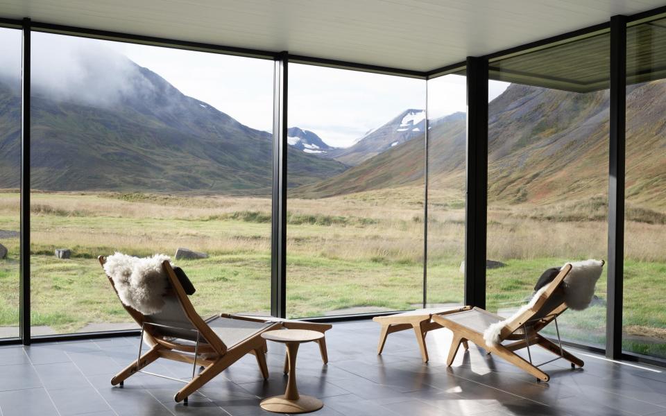 The spa at Deplar Farm in Iceland