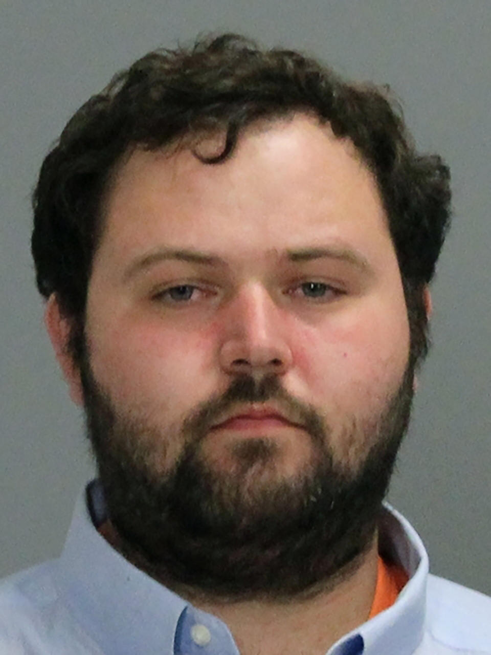 This Thursday, April 8, 2021, booking photo provided by the Bryan Police Department in Texas shows Larry Winston Bollin. Authorities say Bollin opened fire Thursday at a Texas cabinet-making company where he worked, killing one person and wounding others before shooting and wounding a state trooper prior his arrest. (Bryan Police Department via AP)