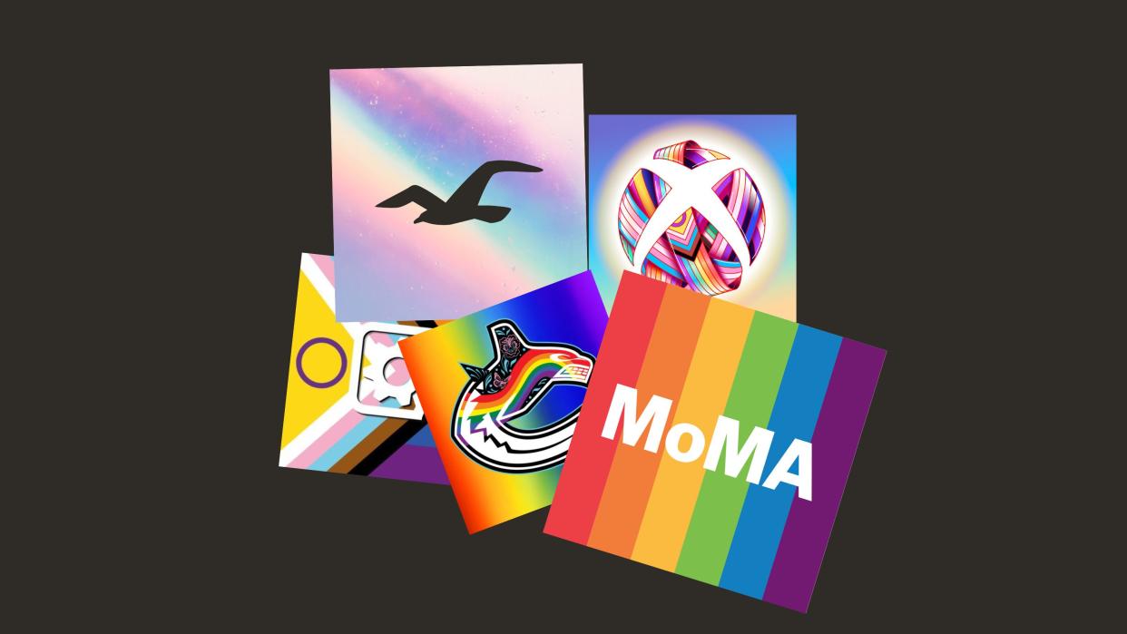  Composite of 2023 Pride logos 