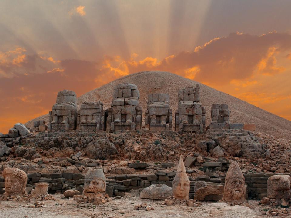 Ancient statues sit atop the Unesco World Heritage Site (Getty Images/iStockphoto)