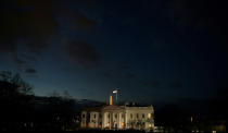 <p>The White House as seen from Lafayette Square early on Wednesday morning. </p>