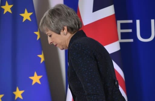 Prime Minister Theresa May said she would now keep working to get her withdrawal agreement approved by parliament to ensure an orderly split