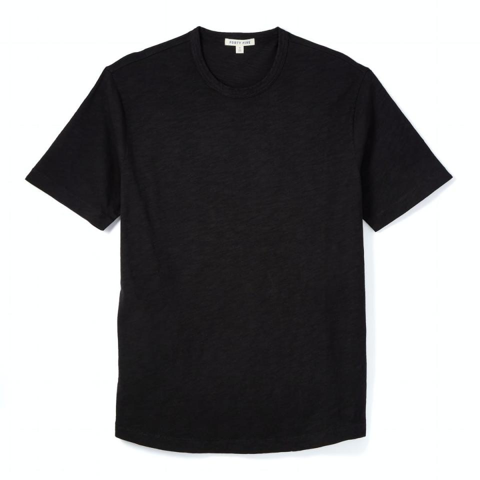 8) Forty Five Slub Curved Hem Tee