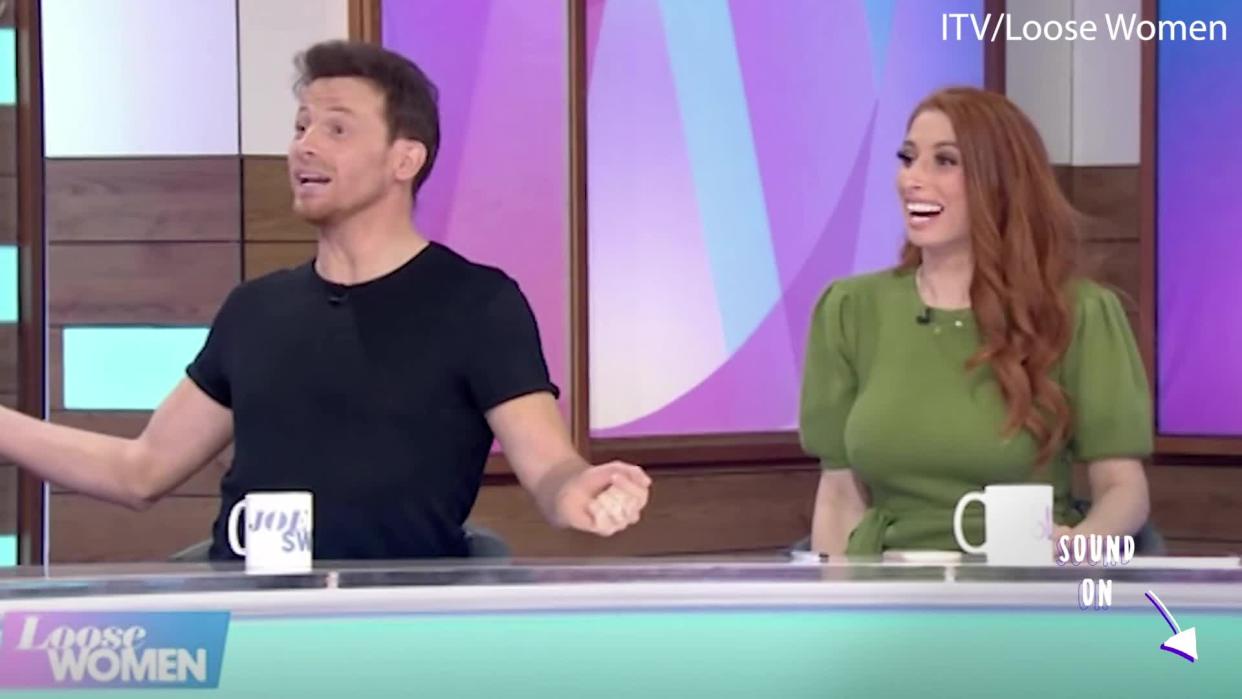 Stacey Solomon and Joe Swash together on Loose Women.